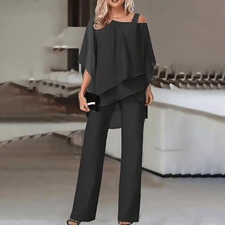 Franca - Set - Schulterfrei - Sets - Schwarz - Müller Mode