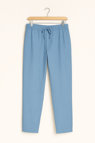 Frank Tapered - Hose mit Kordelzug - Hosen - Hellblau - Müller Mode