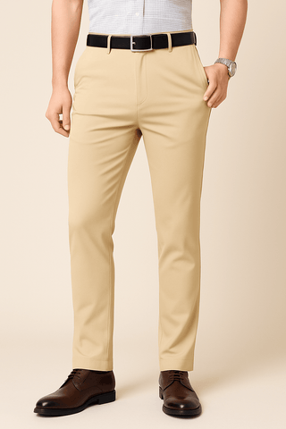 Franz Slim Fit Anzughose - Hosen - Beige - Müller Mode