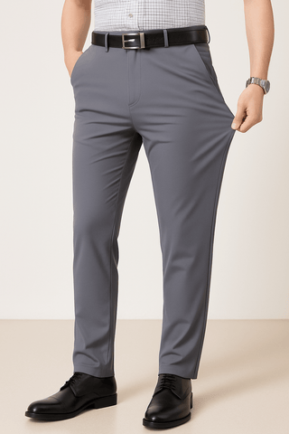 Franz Slim Fit Anzughose - Hosen - Hellgrau - Müller Mode