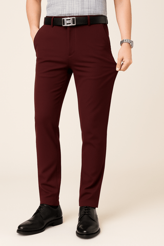 Franz Slim Fit Anzughose - Hosen - Weinrot - Müller Mode