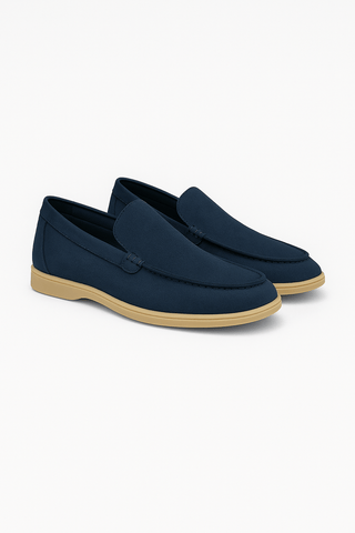 Fridolin Wildleder Slipper Loafer - Loafers - Marineblau - Müller Mode
