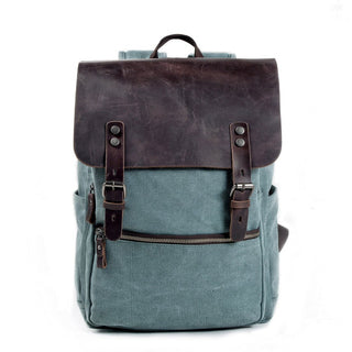 Gaston - Vintage - Rucksack - Robustes Canvas - Rucksäcke - Hellblau - Müller Mode
