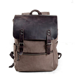 Gaston - Vintage - Rucksack - Robustes Canvas - Rucksäcke - Kaffee - Müller Mode