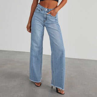 Gemma High - Waist - Jeans mit weitem Bein - Jeans - Hellblau - Müller Mode