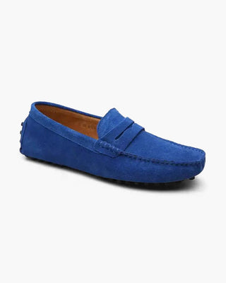 Gustaaf Wildleder Mokassin Loafer - Loafers - Blau - Müller Mode