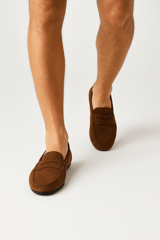 Gustaaf Wildleder Mokassin Loafer - Loafers - Braun - Müller Mode