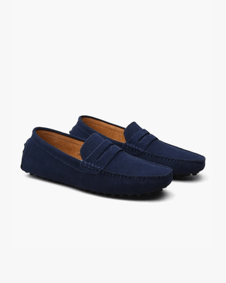 Gustaaf Wildleder Mokassin Loafer - Loafers - Marineblau - Müller Mode