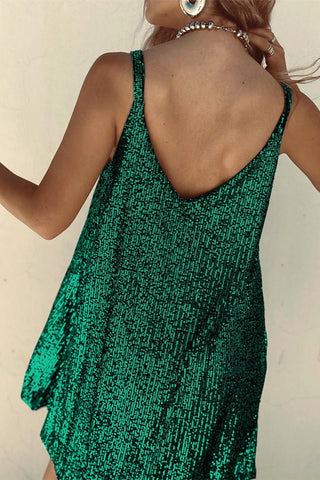 Gwyneth - Clubkleid - Funkelnder Pailletten - Stil - Kleider - Grün - Müller Mode