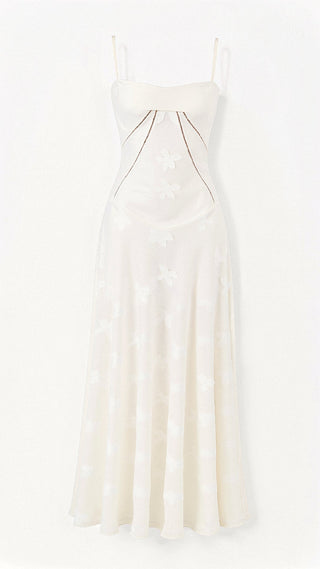 Hannah - Maxikleid - Spitzenrücken - Kleider - Weiß - Müller Mode
