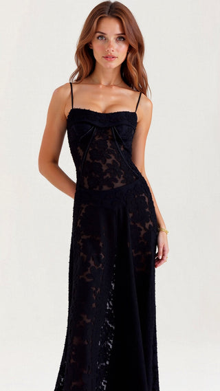 Hannah - Maxikleid - Spitzenrücken - Kleider - Weiß - Müller Mode