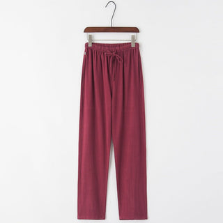 Ian Freizeithose mit Kordelzug - Hosen - Burgund - Müller Mode