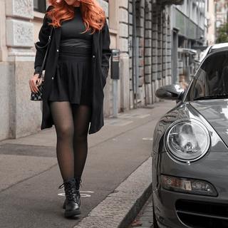 Ida - Gefütterte Strumpfhose für Frauen - Leggings - Hellgrau - Müller Mode