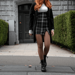 Ida - Gefütterte Strumpfhose für Frauen - Leggings - Hellgrau - Müller Mode