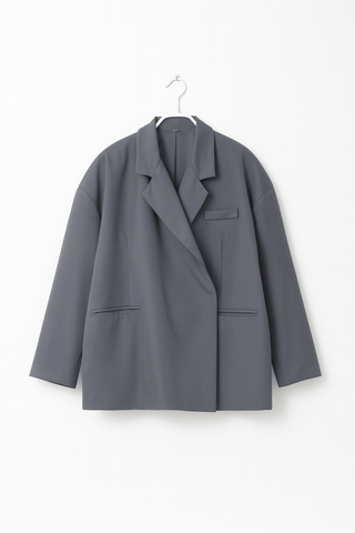 Ina Oversize - Blazer ohne Knöpfe - Blazers - Grau - Müller Mode