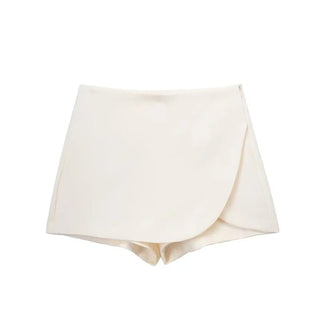 Irene Skort Wickeloptik - Rock - Beige - Müller Mode
