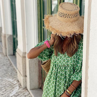 Isabell - Langes Kleid - Sommerkleid - Kleider - Dunkelgrün - Müller Mode