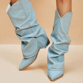 Jacqueline Slouchy Stiefel mit spitzer Kappe - Stiefel - 35 - Müller Mode