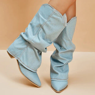 Jacqueline Slouchy Stiefel mit spitzer Kappe - Stiefel - 35 - Müller Mode