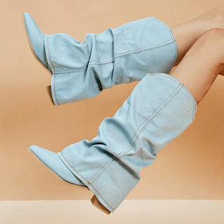 Jacqueline Slouchy Stiefel mit spitzer Kappe - Stiefel - 35 - Müller Mode
