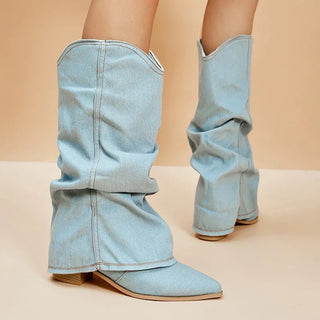 Jacqueline Slouchy Stiefel mit spitzer Kappe - Stiefel - 35 - Müller Mode