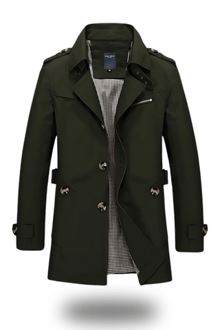 Jens Trenchcoat mit umgelegtem Kragen - Winterjacken - Armeegrün - Müller Mode