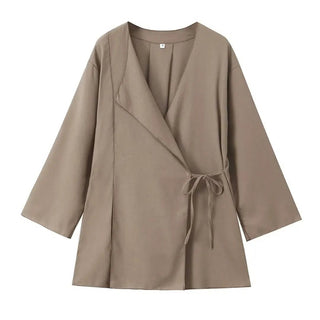 Jezebel - Lässiges Set - Lockere Passform - Sets - Khaki - Top - Müller Mode