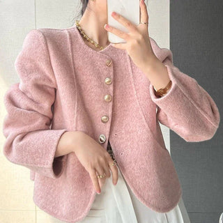 Joleena - Dicker Herbst - Blazer - Gekürzte Länge - Blazers - Beige - Müller Mode