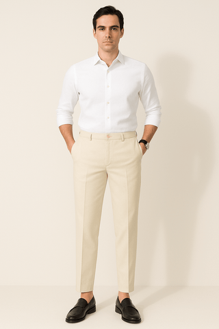 Jordan Anzughose mit Bügelfalte - Hosen - Beige - Müller Mode