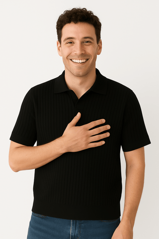 Jozef Strick - Poloshirt mit Kurzarm - Polos - Schwarz - Müller Mode