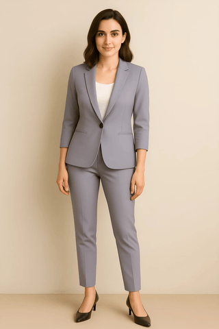 Karoline Blazer und Hosen Set - Sets - Blau - Müller Mode