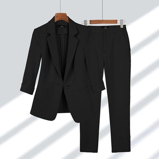 Karoline - Jacke und Hose im Set - Blazer und Hose - Sets - Schwarz - Müller Mode