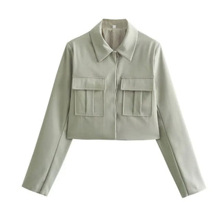 Kehlani - Gekürzte Jacke & Hose - Elegantes Freizeit - Set - Sets - Graue Jacke - Müller Mode