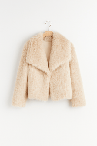 Klaudia Kunstfelljacke Oversized - Jacken - Beige - Müller Mode
