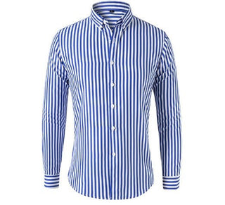 Klaus - Gestreiftes Hemd - Hemden - Blau - Müller Mode