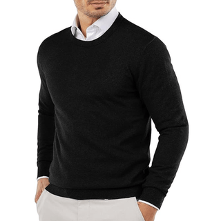 Kolby - Slim - Fit - Pullover - Moderner Minimalismus - Strickwaren - Schwarz - Müller Mode