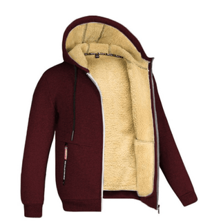 Kristoffer - Weiche und warme Herrenjacke - Winterjacken - Dunkelrot - Müller Mode