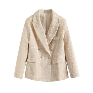 Krizzy - Tweed - Blazer - Zweireihiger Stil - Blazers - Beige - Müller Mode