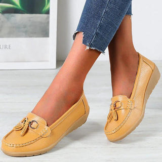 Lærke - Lederschuhe - Sandalen - Sandalen & Hausschuhe - Gelb - Müller Mode