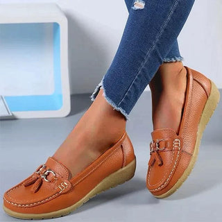 Lærke - Lederschuhe - Sandalen - Sandalen & Hausschuhe - Orange - Müller Mode