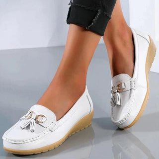 Lærke - Lederschuhe - Sandalen - Sandalen & Hausschuhe - Weiß - Müller Mode