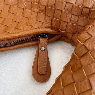 Laila - Gewebte Tasche - Schultertaschen - Blau - Müller Mode