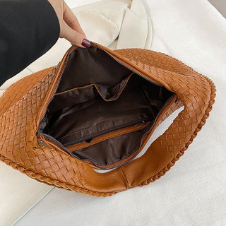 Laila - Gewebte Tasche - Schultertaschen - Blau - Müller Mode