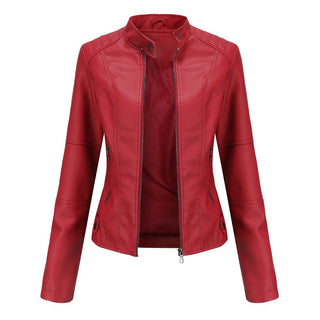 Laila - Lederjacke - Einzigartiges Design - Lederjacken - Rot - Müller Mode