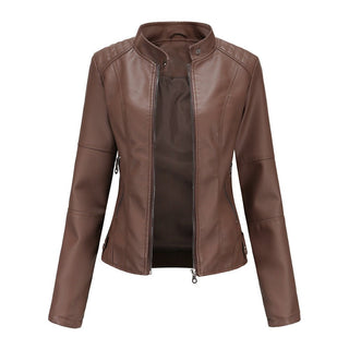 Laila - Lederjacke - Einzigartiges Design - Lederjacken - Dunkelbraun - Müller Mode