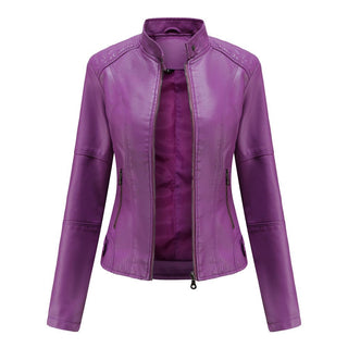 Laila - Lederjacke - Einzigartiges Design - Lederjacken - Lila - Müller Mode