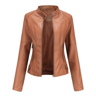 Laila - Lederjacke - Einzigartiges Design - Lederjacken - Hellbraun - Müller Mode
