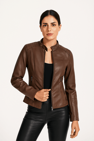 Laila Maßgeschneiderte Lederjacke - Lederjacken - Schwarz - Müller Mode