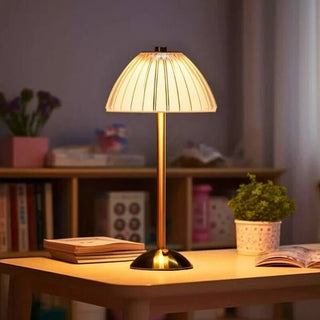 Lampo - Drahtlose LED - Pilzlampe - Tischlampe - Gold - Müller Mode