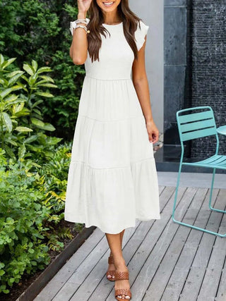 Leana - Kleid - Geraffte Büste - Kleider - Rosa - Müller Mode